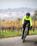 ALÉ Cycling thermal jacket - PR-S GRADIENT - yellow/black