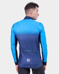 ALÉ Cycling thermal jacket - PR-S GRADIENT - blue/light blue