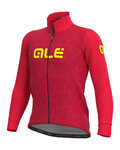 ALÉ Cycling thermal jacket - SOLID CROSS - red