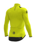 ALÉ Cycling winter long sleeve jersey - R-EV1 THERMAL - yellow