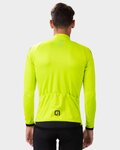 ALÉ Cycling winter long sleeve jersey - R-EV1 THERMAL - yellow