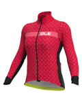 ALÉ Cycling thermal jacket - PR-R GREEN HELIOS - red