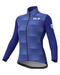 ALÉ Cycling thermal jacket - SOLID SHARP - blue
