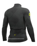 ALÉ Cycling winter long sleeve jersey - PR-S STORM - black/grey