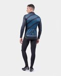 ALÉ Cycling thermal jacket - PR-R TAK WOOL THERMO - black/blue
