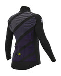 ALÉ Cycling thermal jacket - PR-R TAK WOOL THERMO - black/purple