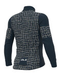 ALÉ Cycling winter long sleeve jersey - SOLID WALL - blue/grey