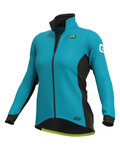 ALÉ Cycling thermal jacket - R-EV1 FUTURE WARM - turquoise