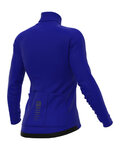 ALÉ Cycling winter long sleeve jersey - R-EV1 WARM RACE - blue