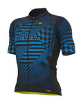 ALÉ Cycling short sleeve jersey - PR-S CHECKER - blue