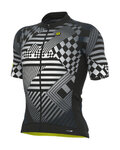 ALÉ Cycling short sleeve jersey - PR-S CHECKER - grey