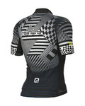 ALÉ Cycling short sleeve jersey - PR-S CHECKER - grey