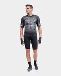 ALÉ Cycling short sleeve jersey - PR-S CHECKER - grey