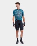 ALÉ Cycling short sleeve jersey - PR-S CHECKER - light blue