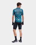 ALÉ Cycling short sleeve jersey - PR-S CHECKER - light blue