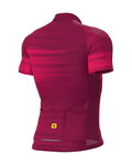 ALÉ Cycling short sleeve jersey - SOLID TURBO - bordeaux