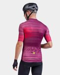 ALÉ Cycling short sleeve jersey - SOLID TURBO - bordeaux