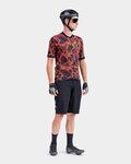 ALÉ Cycling short sleeve jersey - OFF ROAD - GRAVEL WOODLAND - red