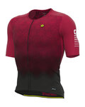 ALÉ Cycling short sleeve jersey - R-EV1  VELOCITY - bordeaux