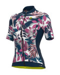 ALÉ Cycling short sleeve jersey - PR-S GARDEN LADY - blue