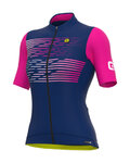 ALÉ Cycling short sleeve jersey - PR-S LOGO LADY - purple/pink