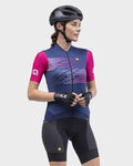 ALÉ Cycling short sleeve jersey - PR-S LOGO LADY - purple/pink