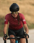 ALÉ Cycling short sleeve jersey - SOLID LEVEL LADY - bordeaux