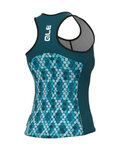 ALÉ Cycling sleeveless jersey - SOLID CANDY LADY - turquoise
