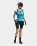 ALÉ Cycling sleeveless jersey - SOLID CANDY LADY - turquoise