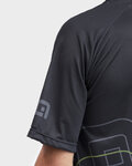 ALÉ Cycling short sleeve jersey - OFF ROAD - MTB VISUAL - black