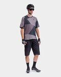 ALÉ Cycling short sleeve jersey - OFF ROAD - MTB SWEDISH CAMO - grey