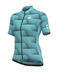 ALÉ Cycling short sleeve jersey - SOLID SHARP LADY - light blue
