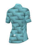 ALÉ Cycling short sleeve jersey - SOLID SHARP LADY - light blue