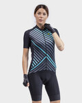 ALÉ Cycling short sleeve jersey - PR-R FAST LADY - black