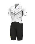 ALÉ Cycling skinsuit - R-EV1 HIVE - white