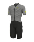 ALÉ Cycling skinsuit - R-EV1 HIVE - grey