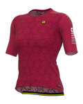 ALÉ Cycling short sleeve jersey - R-EV1  VELOCITY LADY - bordeaux