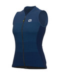 ALÉ Cycling sleeveless jersey - SOLID LEVEL LADY - blue