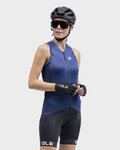 ALÉ Cycling sleeveless jersey - SOLID LEVEL LADY - blue