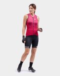 ALÉ Cycling sleeveless jersey - SOLID LEVEL LADY - bordeaux