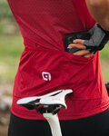 ALÉ Cycling sleeveless jersey - SOLID LEVEL LADY - bordeaux