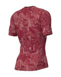 ALÉ Cycling short sleeve t-shirt - INTIMO BREAK - bordeaux