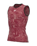 ALÉ Cycling sleeve less t-shirt - INTIMO BREAK - bordeaux