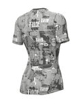 ALÉ Cycling short sleeve t-shirt - INTIMO BREAK - grey