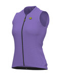 ALÉ Cycling sleeveless jersey - SOLID COLOR BLOCK LADY - purple