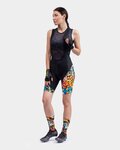 ALÉ Cycling bib shorts - PR-R KENYA LADY - yellow