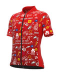 ALÉ Cycling short sleeve jersey - VIBES - red