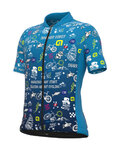 ALÉ Cycling short sleeve jersey - VIBES - turquoise