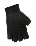 ALÉ Cycling fingerless gloves - ASPHALT - black