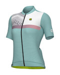 ALÉ Cycling short sleeve jersey - ZIG ZAG PR-S - turquoise